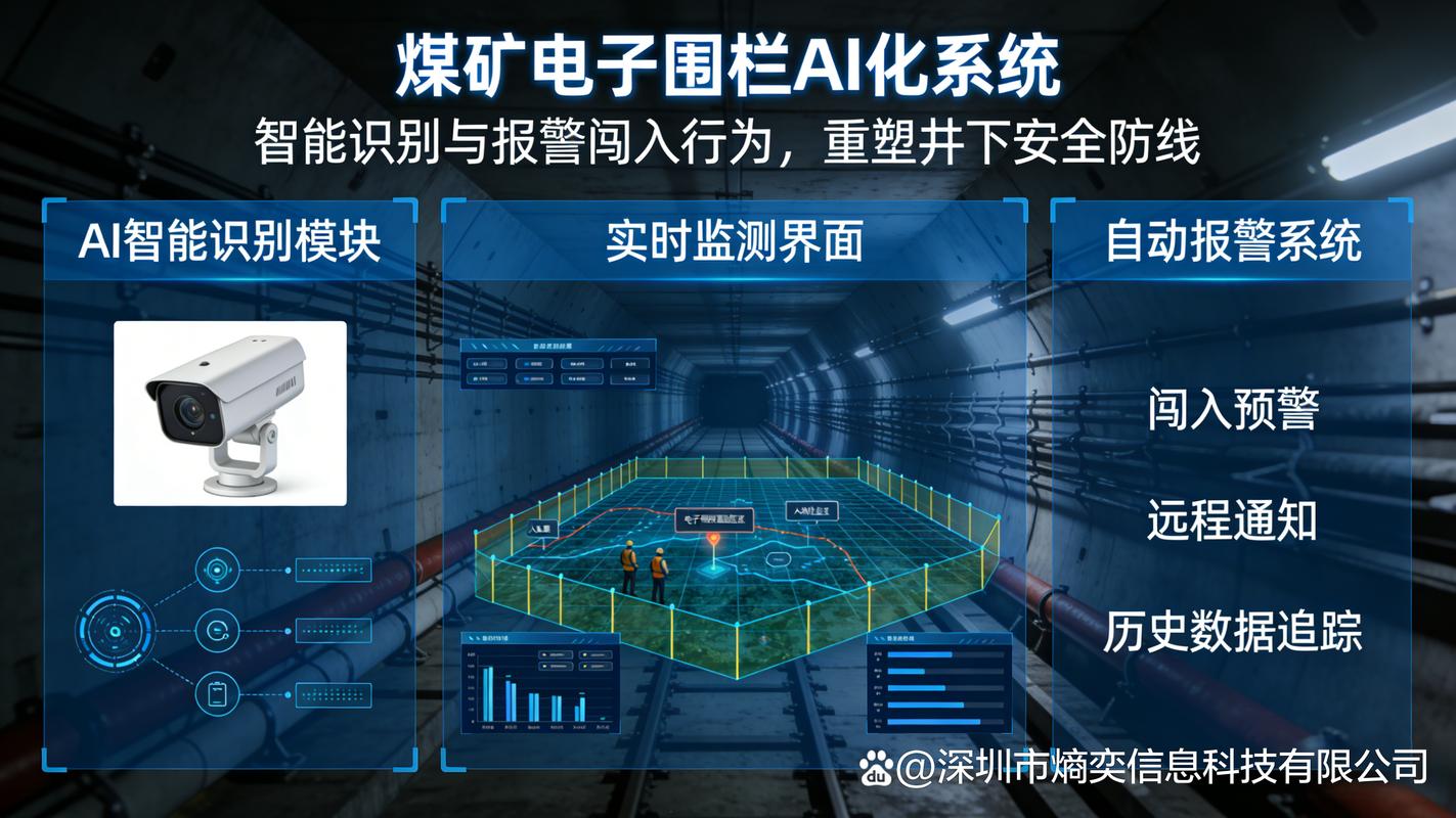 煤矿电子围栏AI化 智能识别与报警闯入行为，重塑井下安全防线